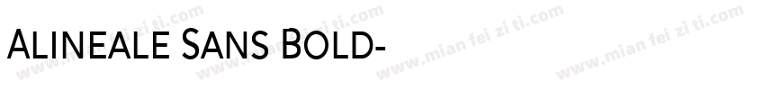 Alineale Sans Bold字体转换